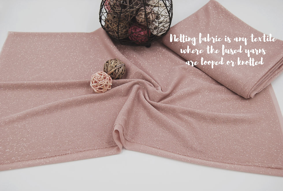 Thumbnail: MAUVE Mesh Solid with Silver Glitter Fabric