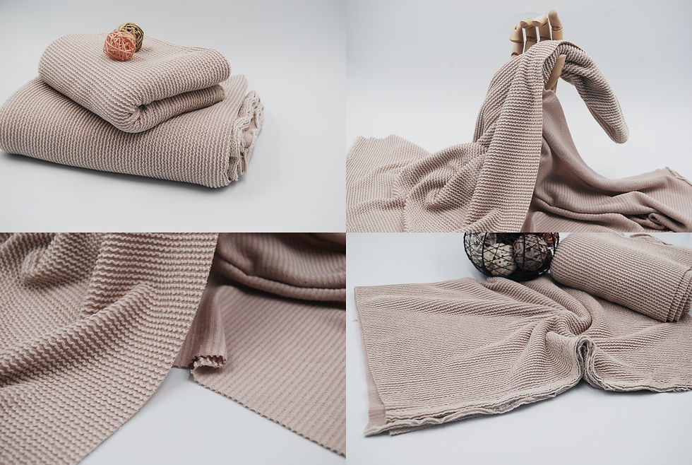 Thumbnail: OATMEAL Curry URBAN RIB knit Fabric by the yard