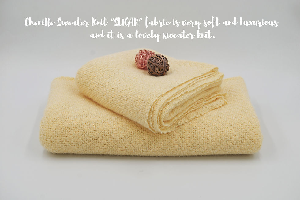 BANANA Chenille Sweater knit "SUGAR" Fabric