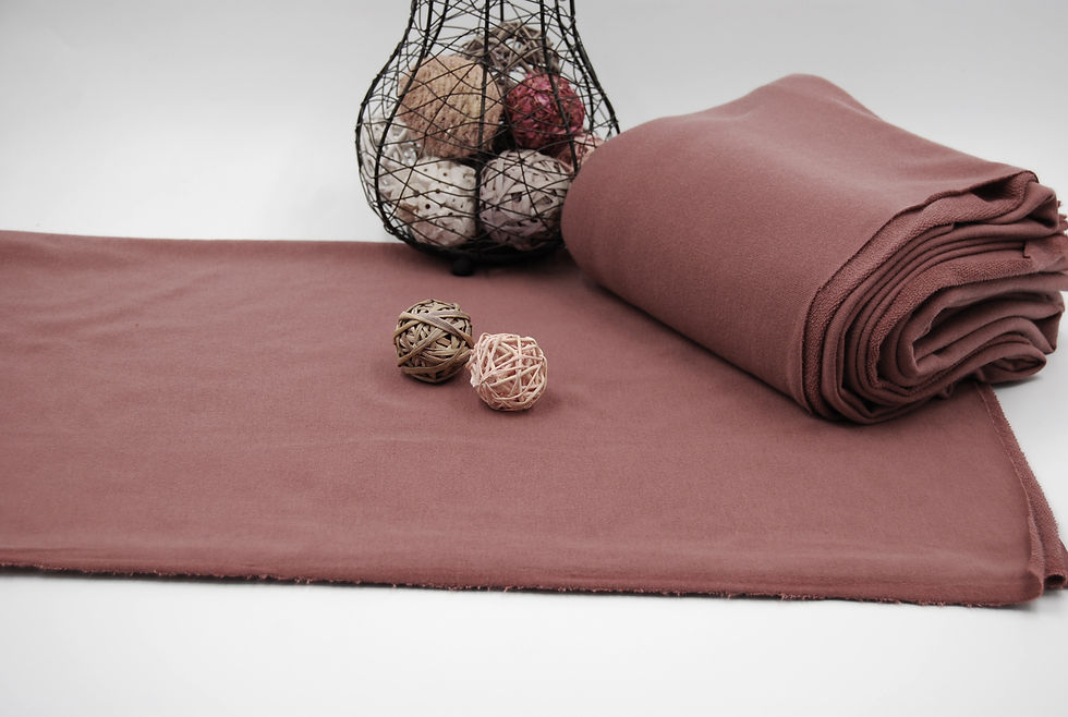 Thumbnail: CHOCOLATE Poly TERRY Solid Fabric by the yard