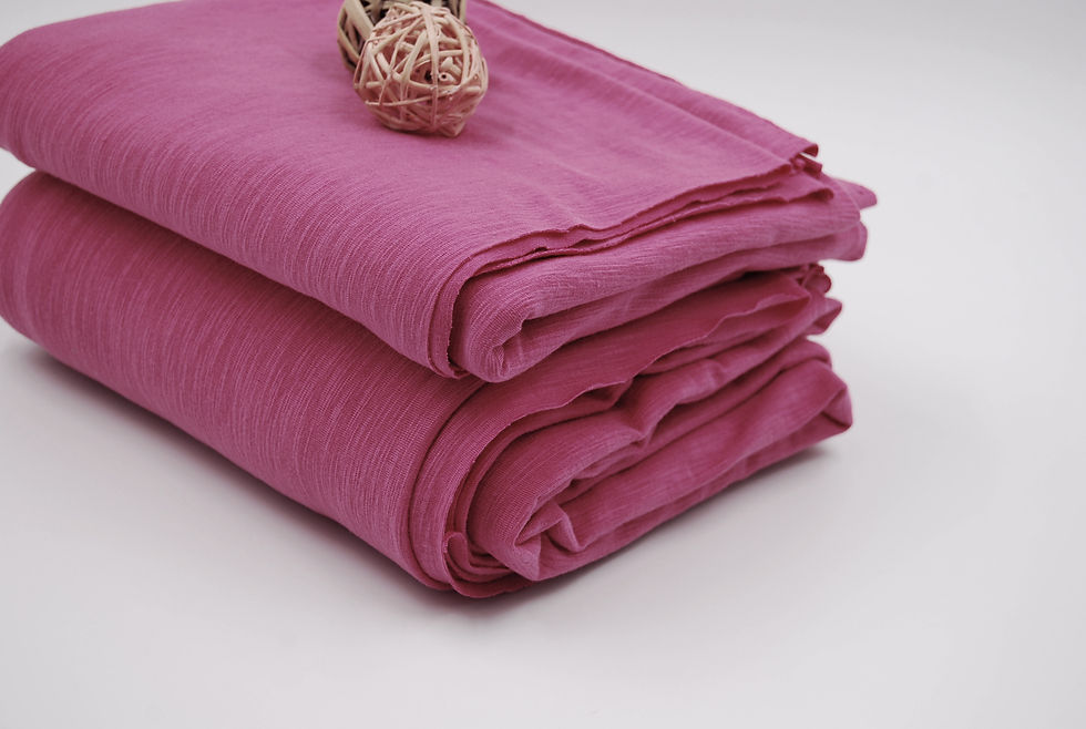 Thumbnail: FUCHSIA Stretch Solid "SLUB JERSEY" fabric by the yard