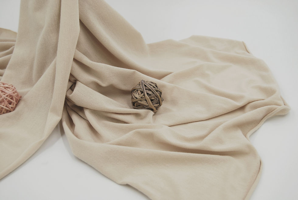 Thumbnail: VANILLA Stretch Solid "PS JERSEY" fabric by the yard