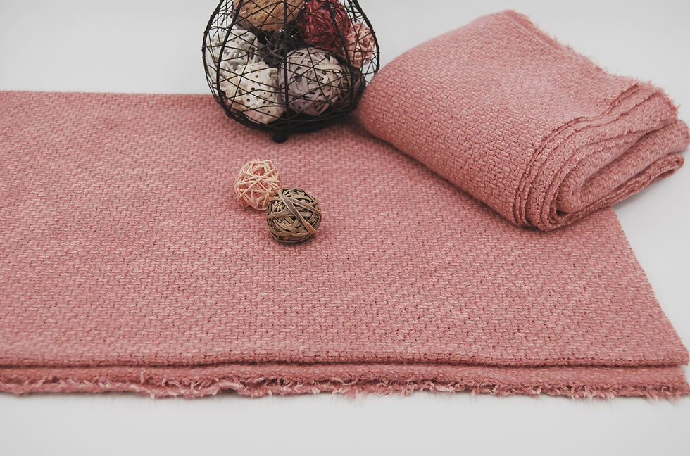 Thumbnail: Dusty ROSE Chenille Sweater knit "SUGAR" Fabric