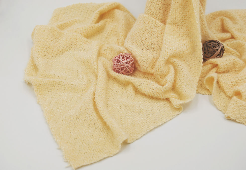 Thumbnail: BANANA Chenille Sweater knit "SUGAR" Fabric