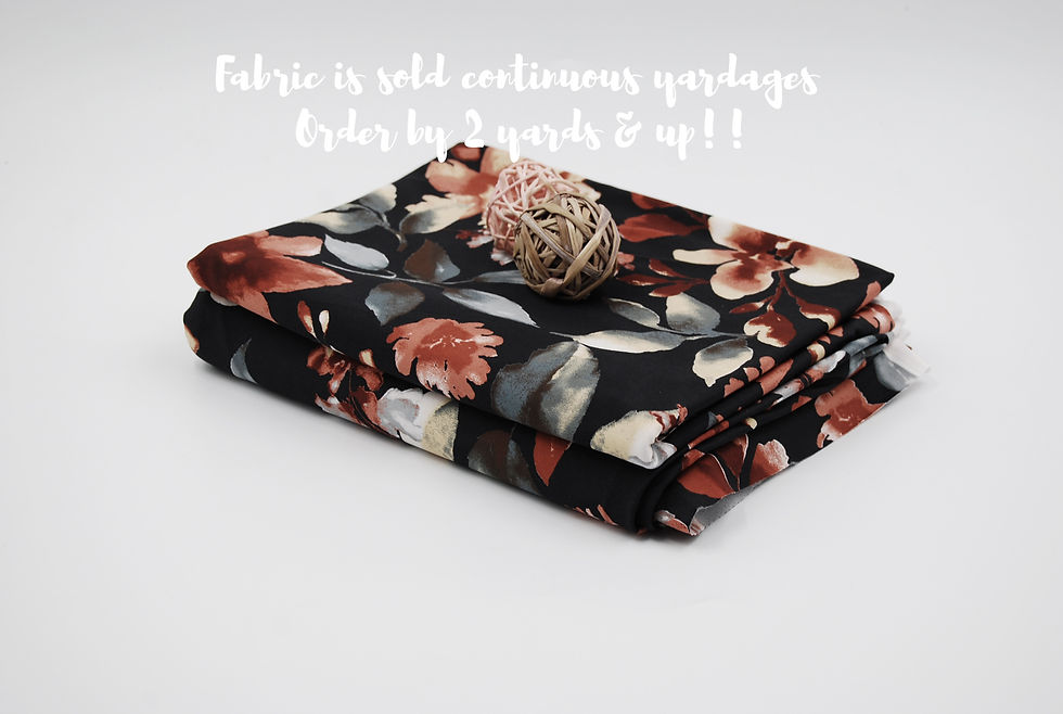 Thumbnail: Multicolor VENEZIA Floral Print Fabric by the yard