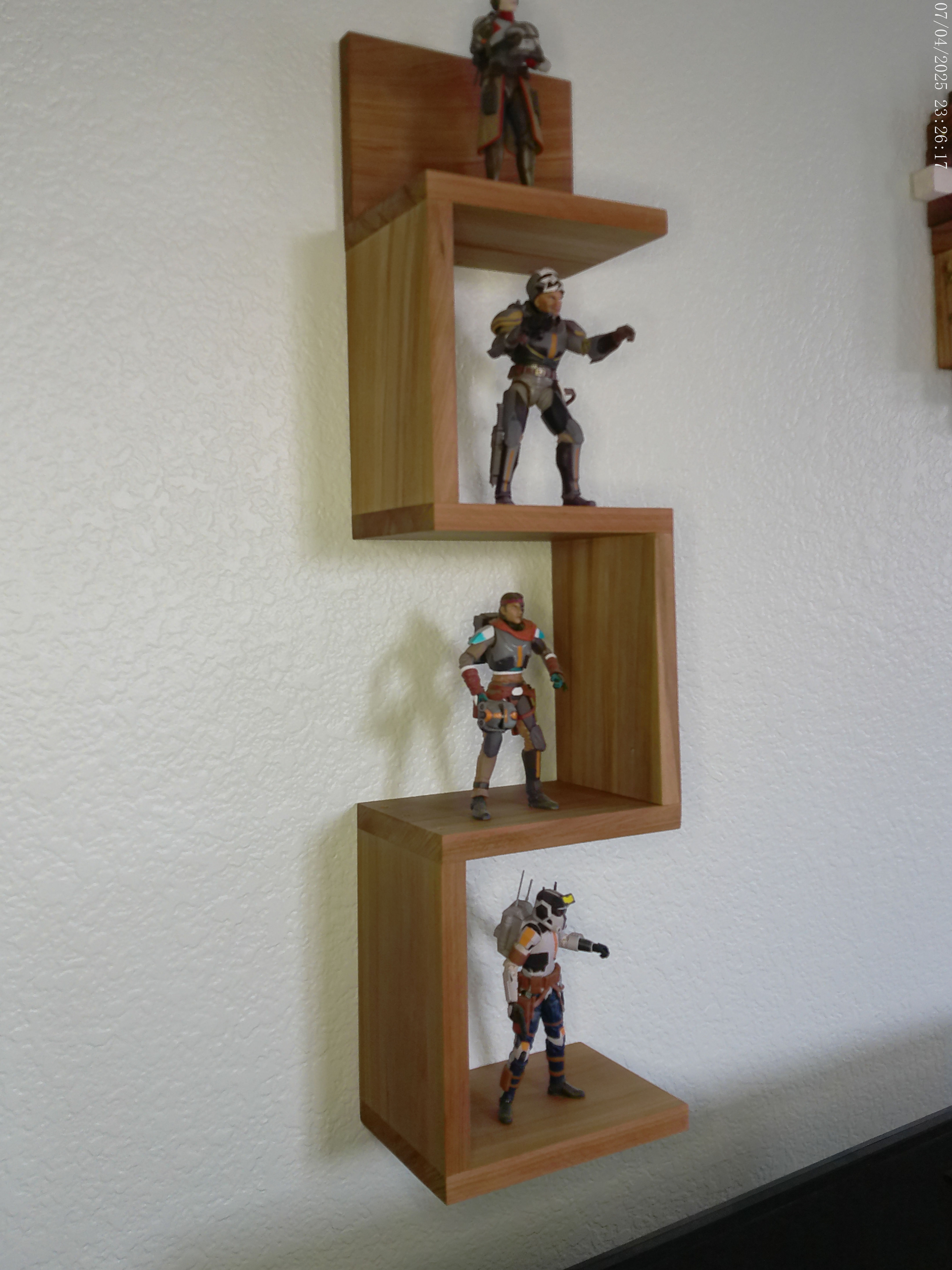 Handmade Corner-Style Shelves!