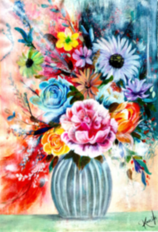 Vibrant Blossoms (Print Version)