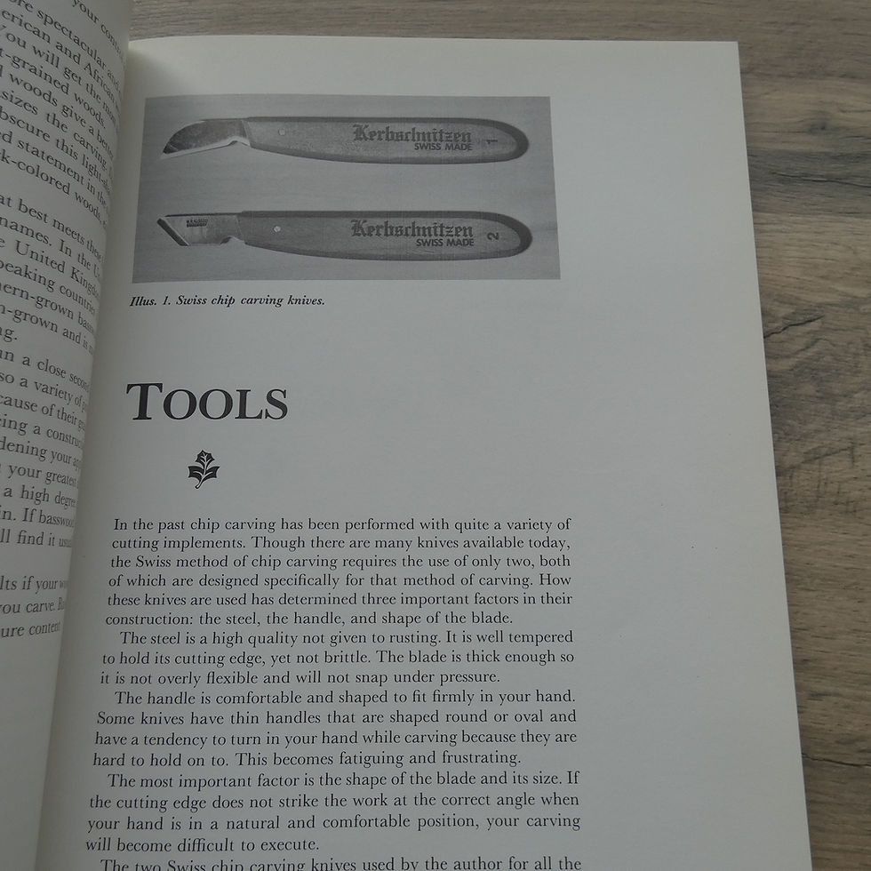 Thumbnail: Paperback Book - Chip Carving Techniques & Patterns - Wayne Barton