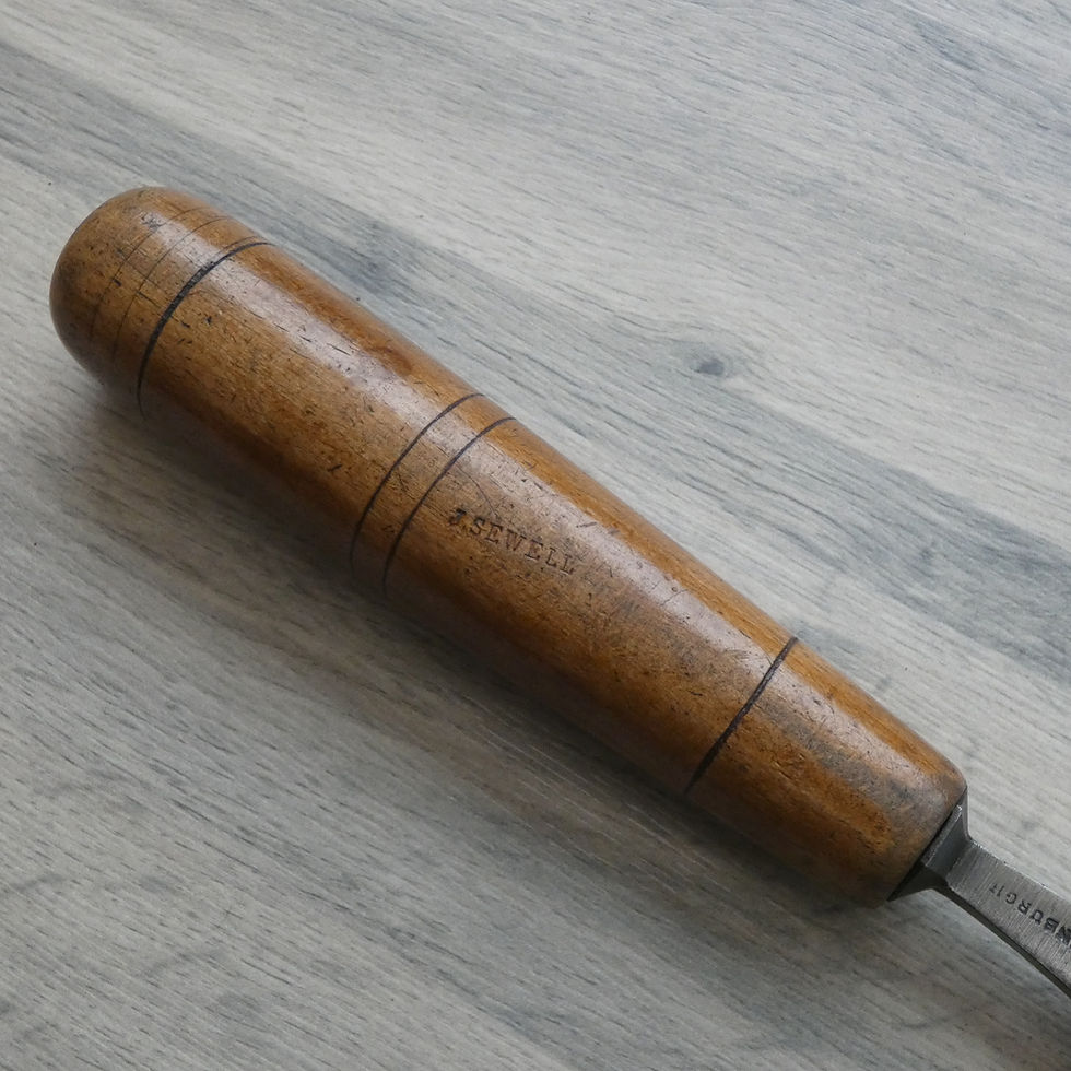 Thumbnail: Vintage 1 5/16" Paring Gouge Chisel - In Cannel - Mathieson