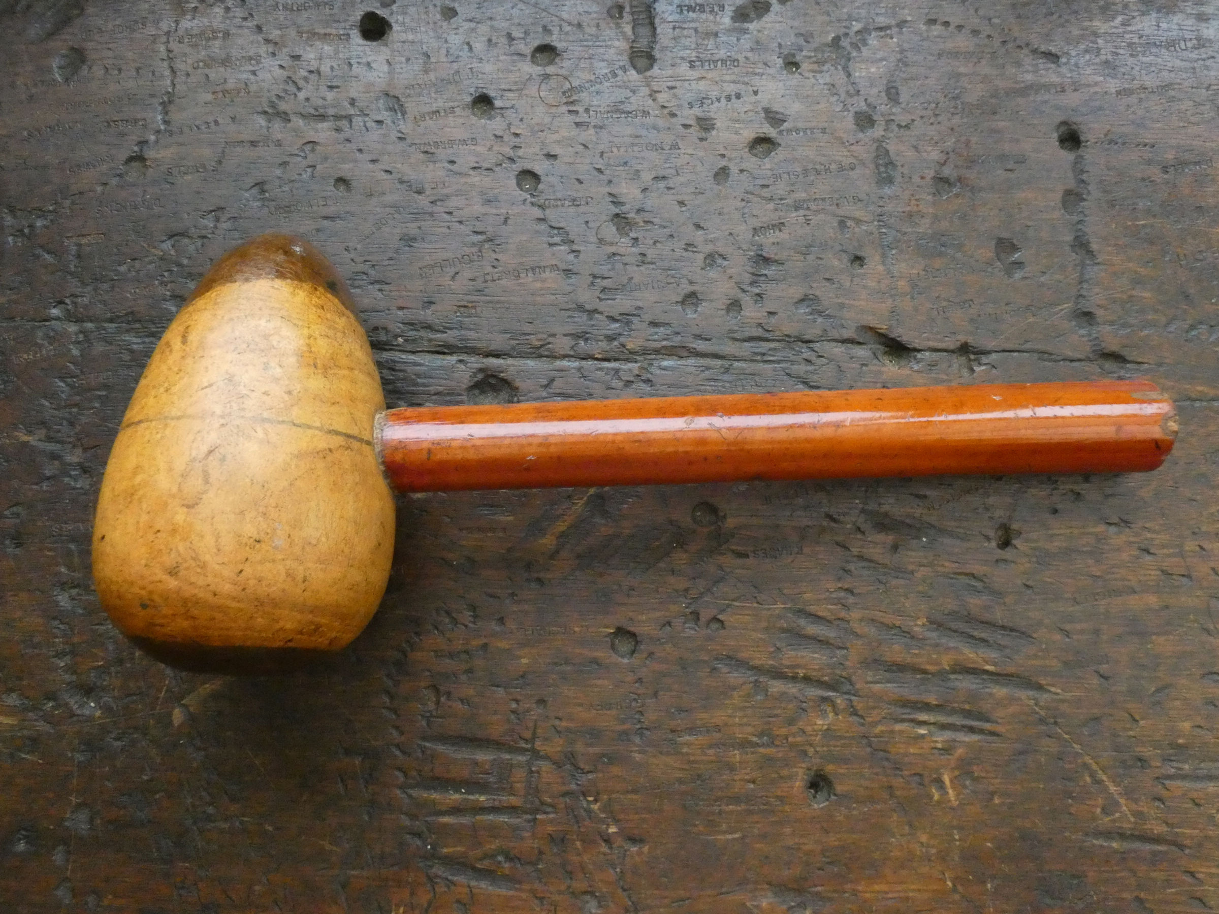 Vintage Lead Dressing Tool - Large Bossing Mallet