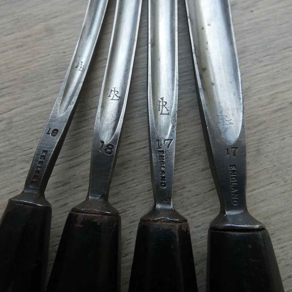 Thumbnail: A Vintage Set of Woodcarving Gouges - S J Addis