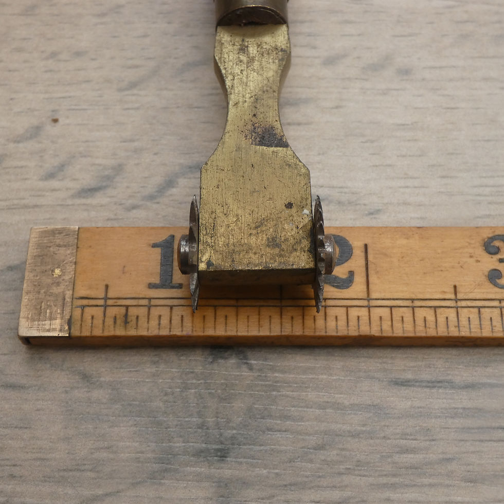 Thumbnail: A Vintage Leatherworker's Double Pricking/Stitching/Tracing Wheel