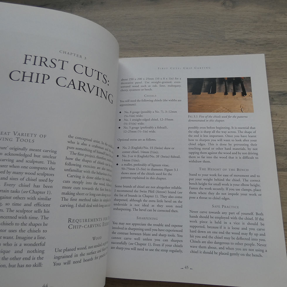 Thumbnail: Signed Copy - Book - Essential Woodcarving Techniques - Dick Onians