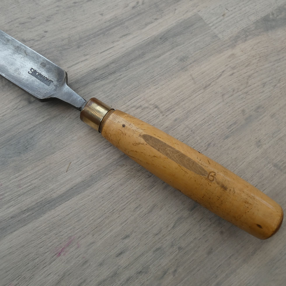 Thumbnail: 1 1/4" Paring Gouge Chisel - In Cannel - Stormont