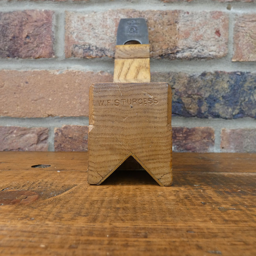 Thumbnail: A Very Nice Vintage Sliding Box Chamfer Plane - Brass Soled