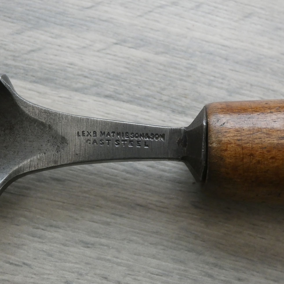 Thumbnail: Vintage 1 5/16" Paring Gouge Chisel - In Cannel - Mathieson