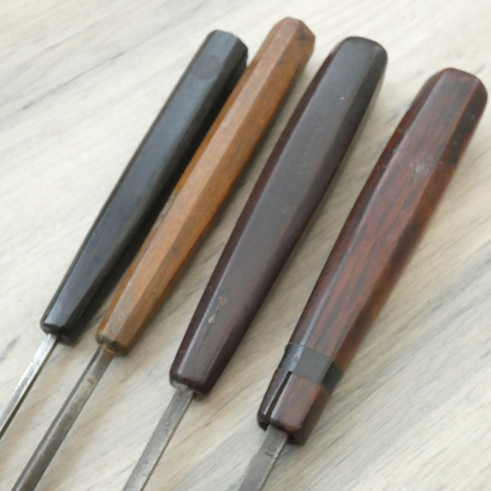 Thumbnail: Woodcarving - 4 x Vintage Spoon Bit Fluteroni Tool's