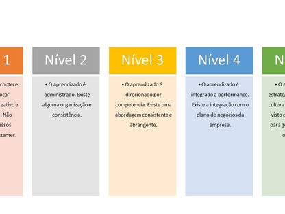 Os estágios de maturidade da gestão de aprendizagem