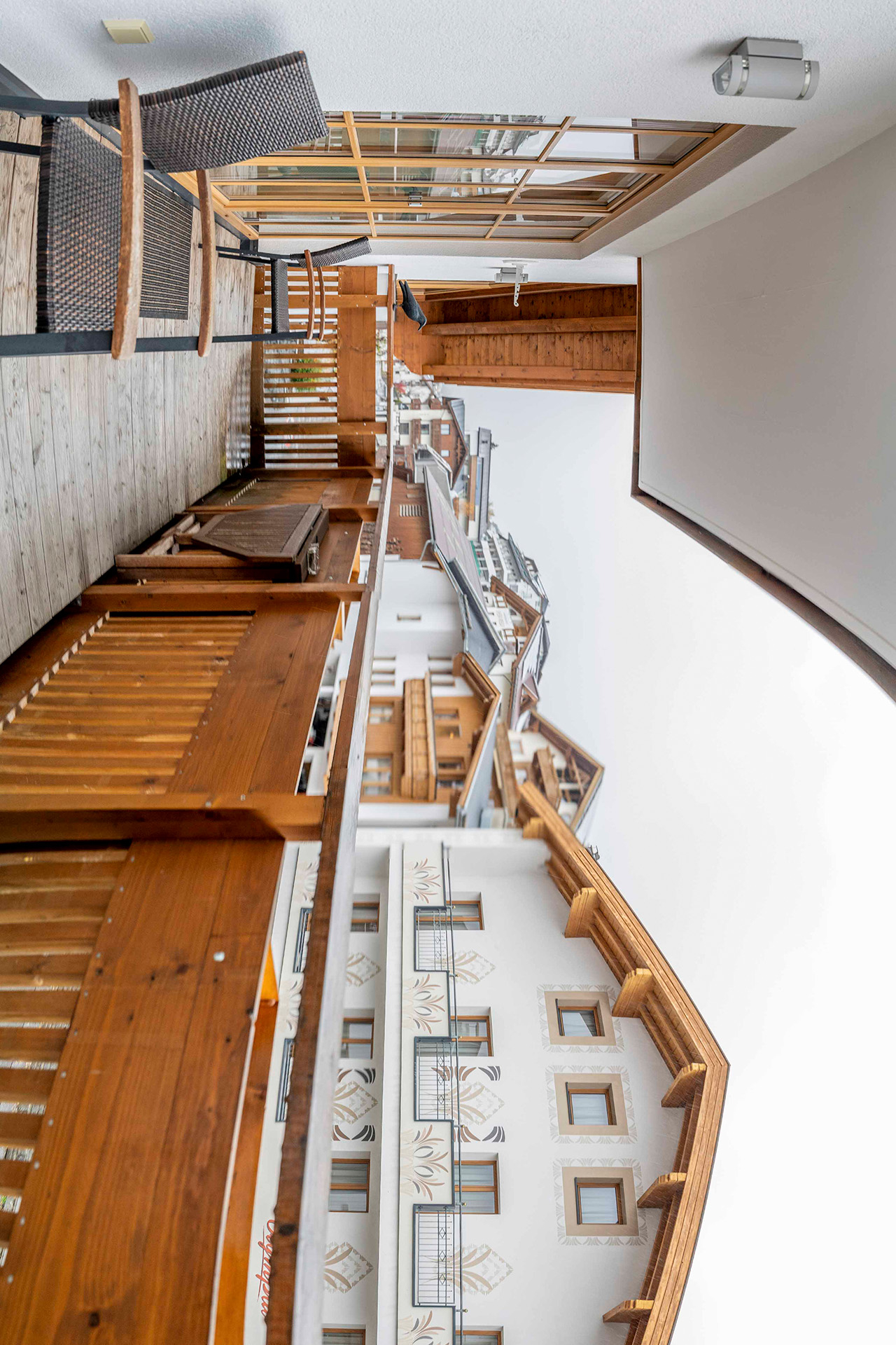 Balkon in der Unterkunft vom Stoagraue an der Dorfstraße