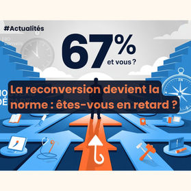 67% des actifs changent de métier. Guide complet reconversion 2025 : 7 étapes, secteurs porteurs, financement. Ne ratez plus le train de votre carrière !
