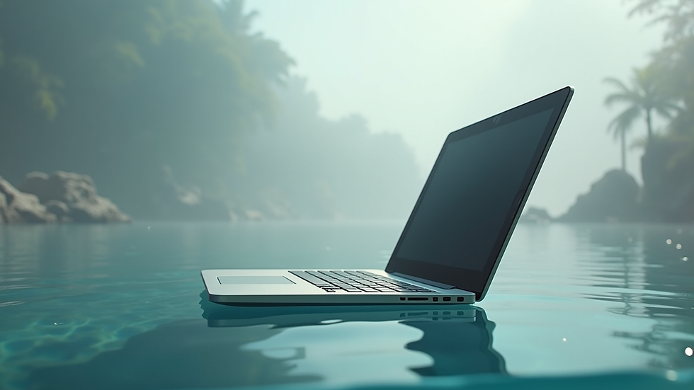 Vue en plongée d’un ordinateur portable ouvert sur une plateforme de bilan de compétences