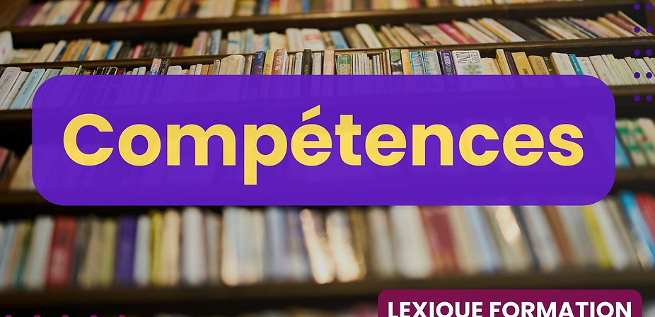 Bannière 16:9 avec référentiel de compétences, situation professionnelle, gestes métier, outils et progression d’un adulte en formation.