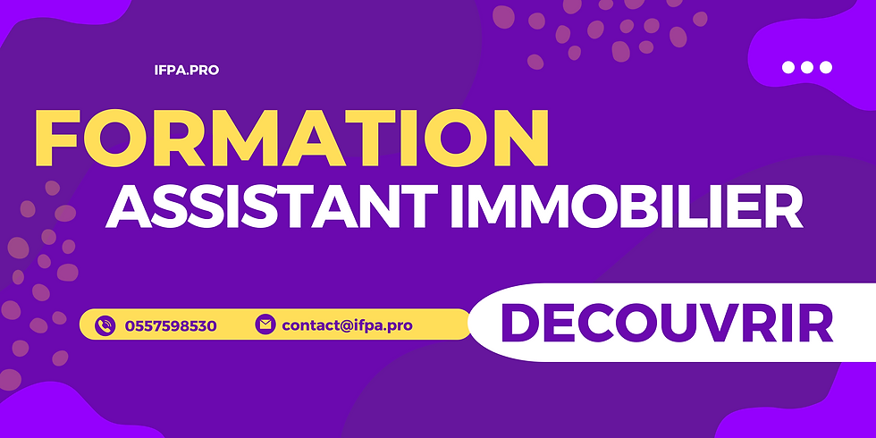 Les métiers de l'immobilier : formation assistant immobilier