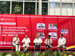 En la conmemoración de los 35 años de la Constitución de 1991, este jueves, 2 de julio, en el Cubo de Cristal, el gobernador del Atlántico, Eduardo Verano, hizo un llamado a consolidar la autonomía regional prevista en los artículos 306 y 307.