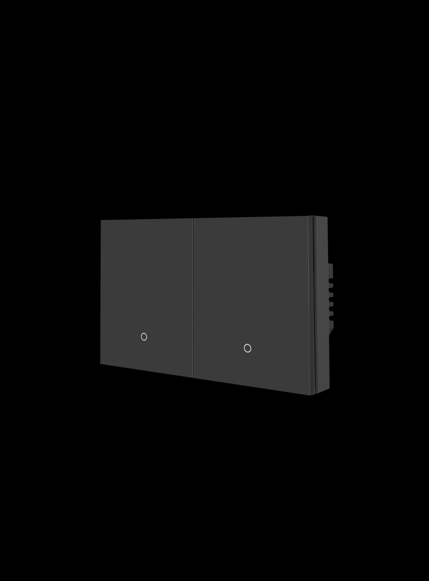 Konec KGD-K118-2G-PC-BL-Z – Smart Switch, 2 Gang, Plastic, Black