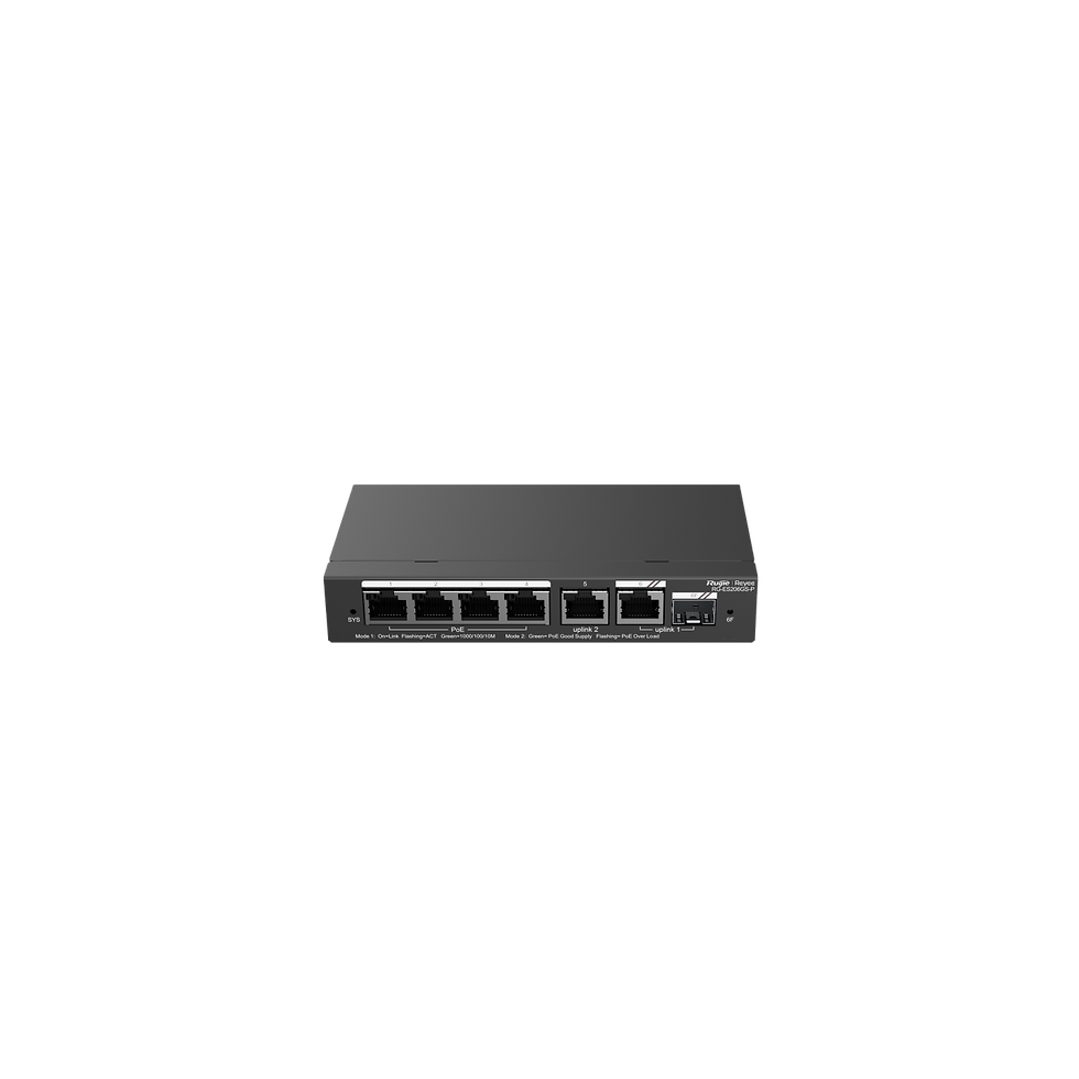 Ruijie Reyee RG-ES206GS-P – 6-Port Gigabit Smart PoE Switch