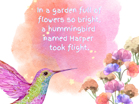 personalized Hummingbird birthday book