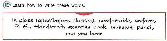 Learn how to write these words.  Английский язык 4