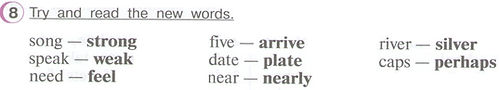Гдз по английскому 4 класс верещагина учебник часть 2 упражнение 8 Try and read the new words.
