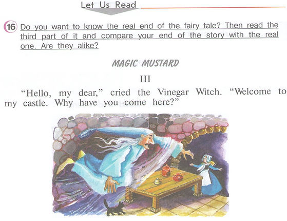 Гдз по английскому 4 класс верещагина учебник часть 2 урок 34 упражнение 16  Let Us Read  Do you want to know the real end of the fairy tale? Then read the third part of it and compare your end of the story with the real one. Are they alike?