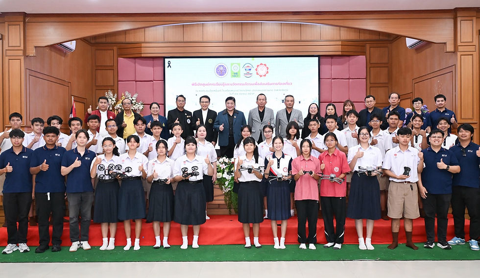 วช. หนุนสมาคมกีฬาเครื่องบินจำลองและวิทยุบังคับเปิด“ศูนย์การเรียนรู้โดรนเพื่อการถ่ายภาพและส่งเสริมการท่องเที่ยว” พร้อมต่อยอดการเรียนรู้สู่เยาวชนทุกระดับ ณ โรงเรียนหนองบัวแดงวิทยา อ.หนองบัวแดง จ.ชัยภูมิ