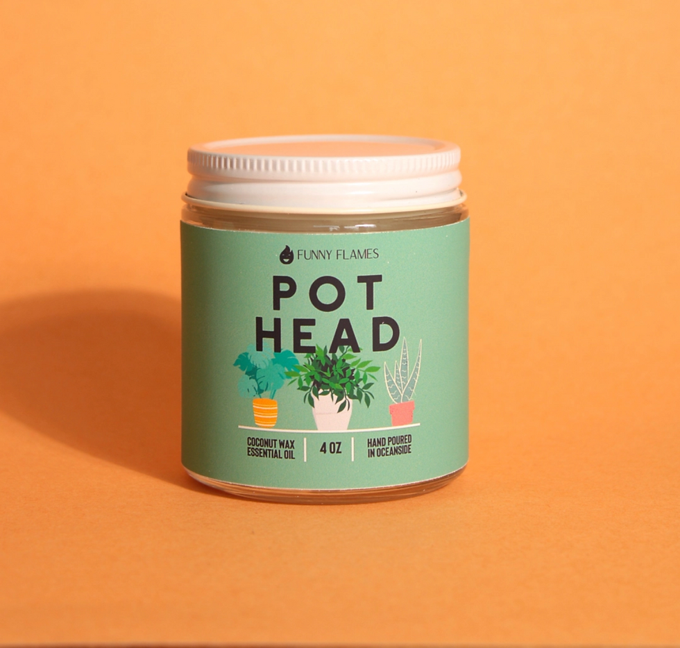 Pot Head, Plant Lover Gift, Plant Parent Gift Funny Candles - Faire.png