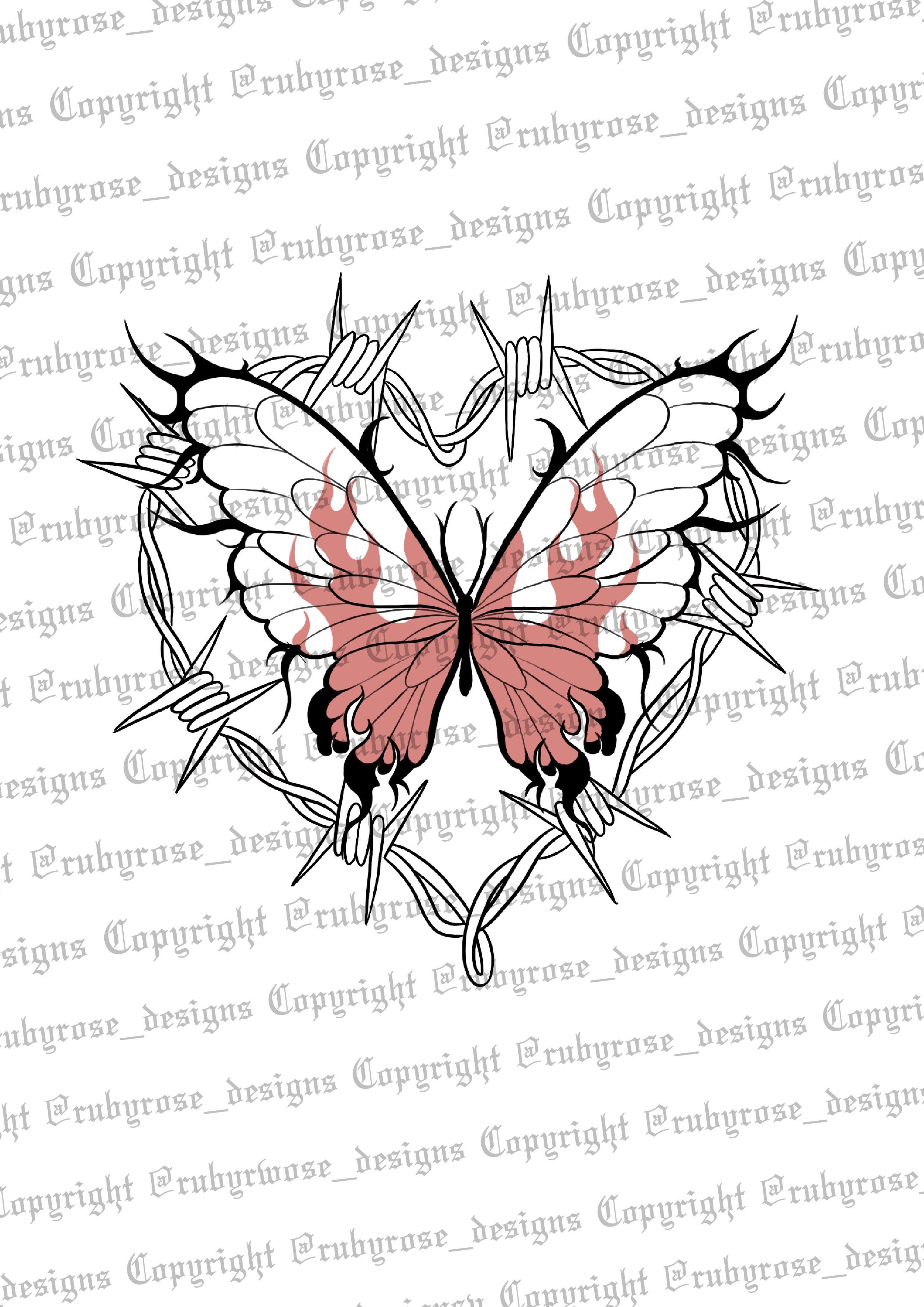 Barbed Wired Butterfly