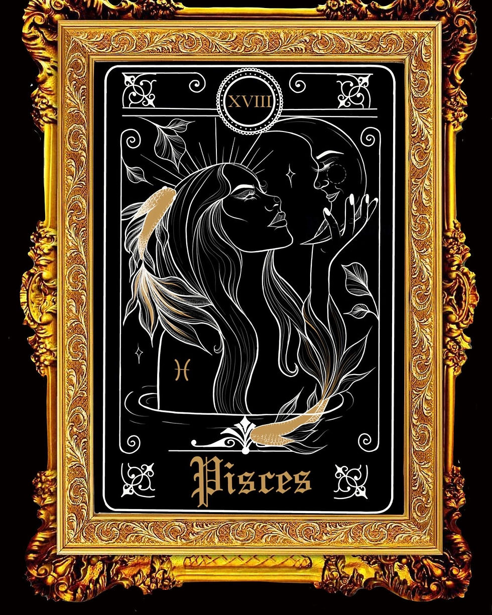 Thumbnail: Black And Gold Zodiac Prints