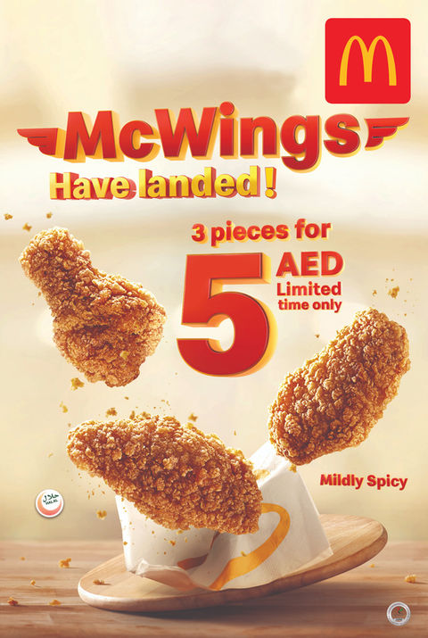 Premium advertising food photography for McDonald’s McWings campaign in Saudi Arabia and Dubai