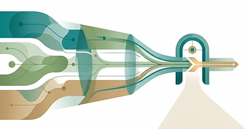 Illustration representing the stages of clinical trial development leading to a pivotal trial
