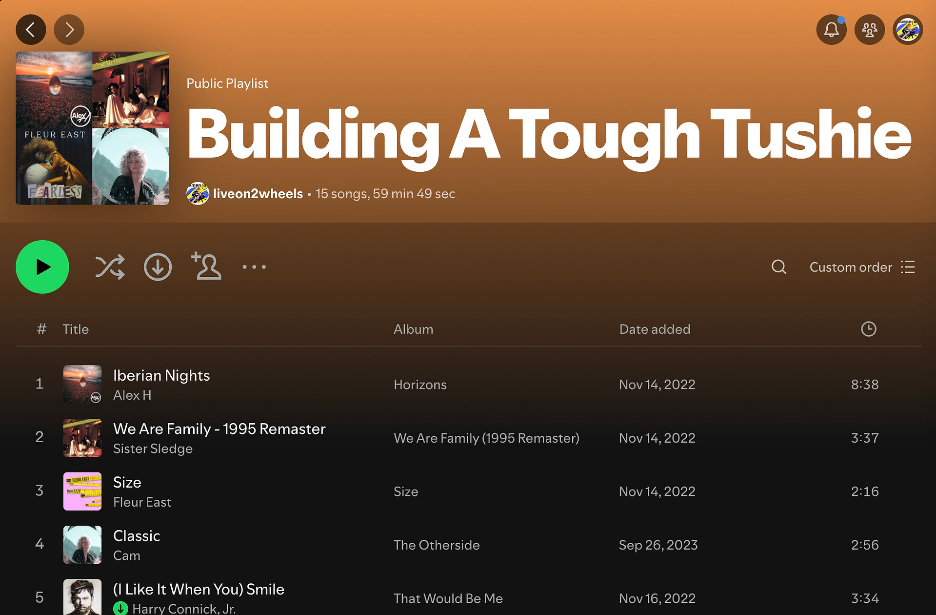 Click for Spotify playlist