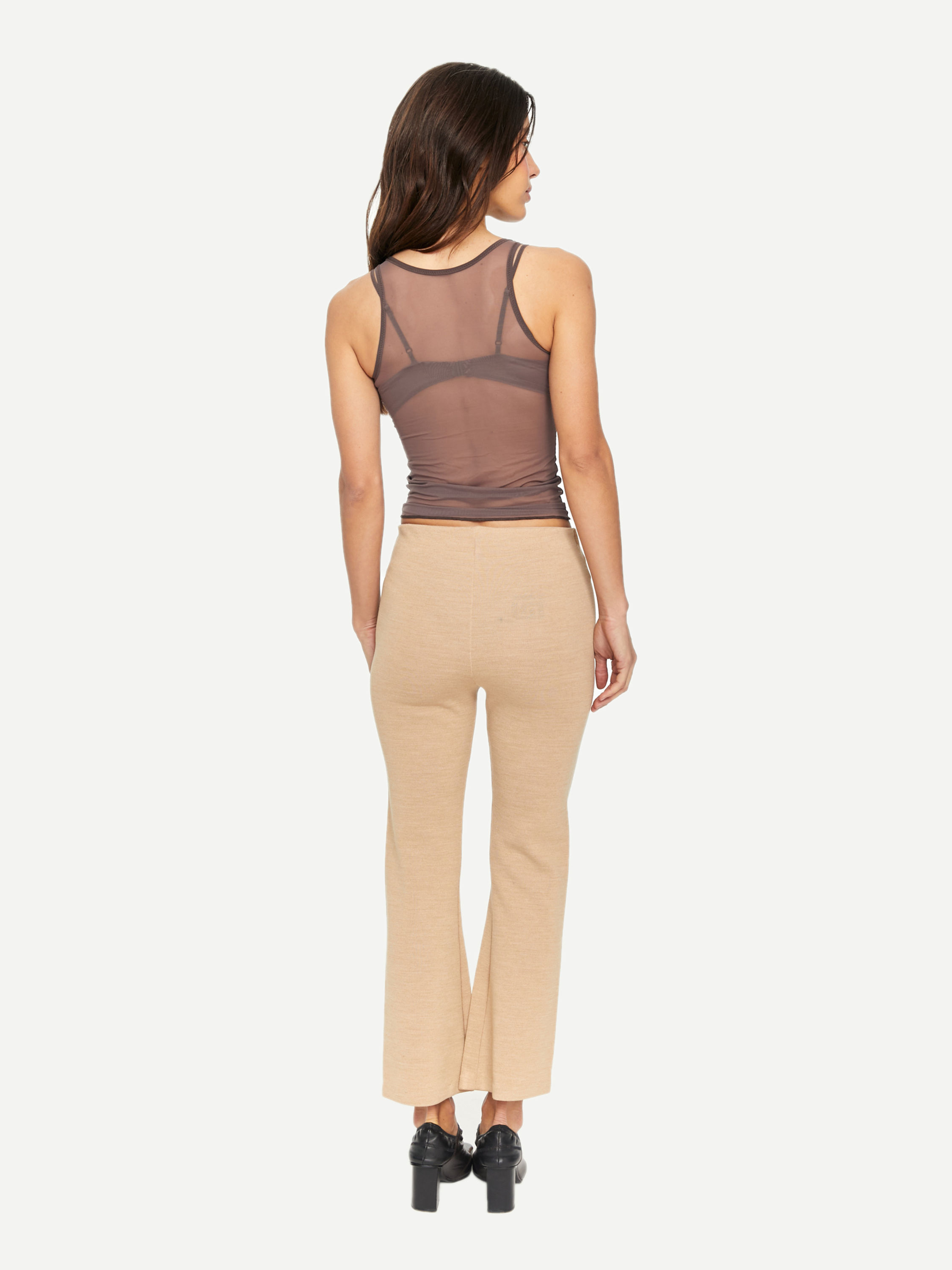 Knitted Sand Wool Pants