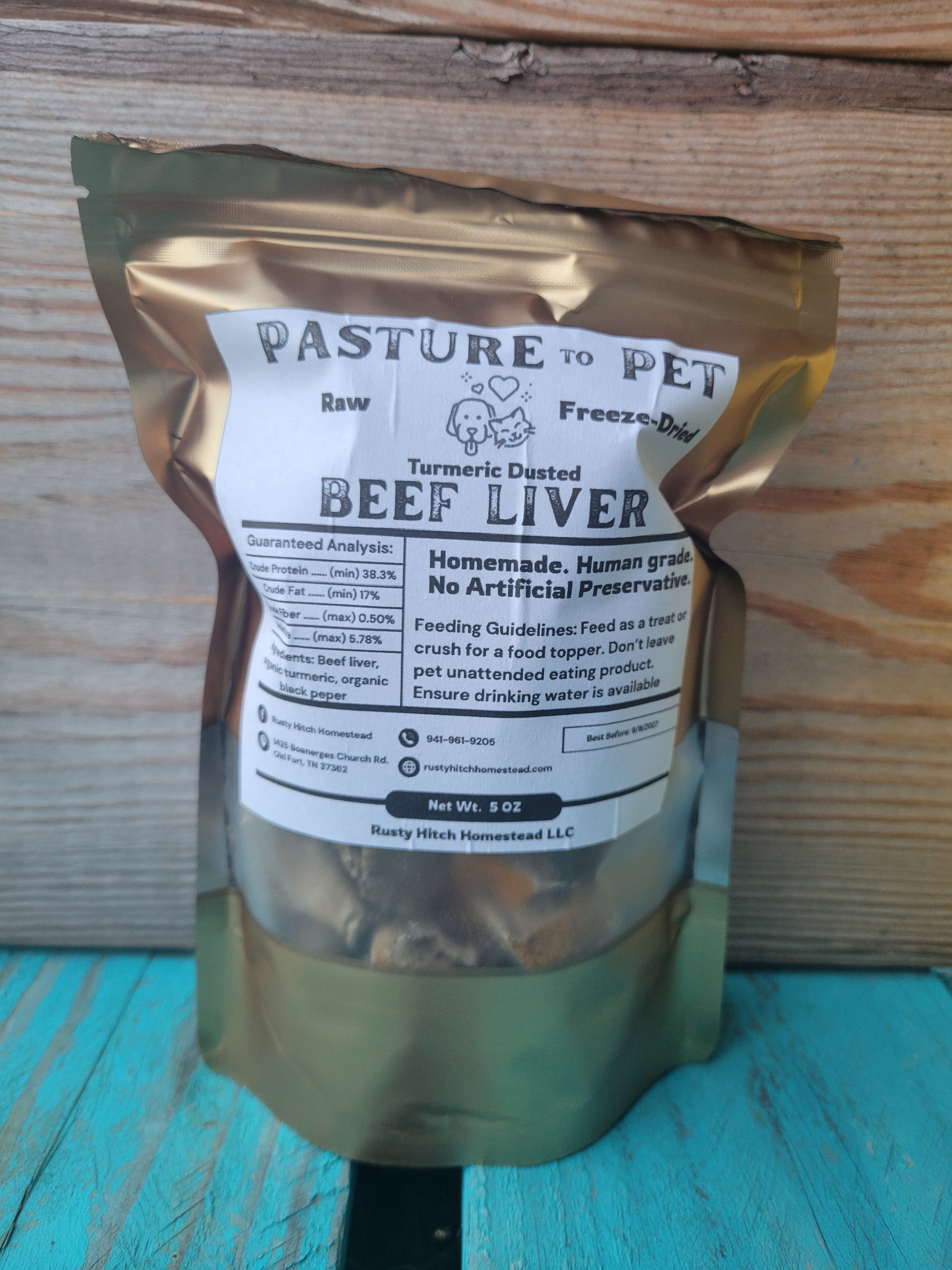 Freeze Dried Beef Liver - Turmeric Dusted - Pet Treats