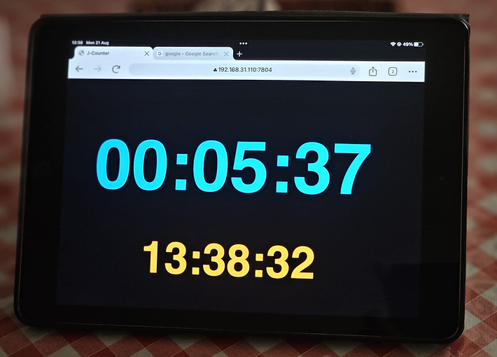 ipad countdown timer counter