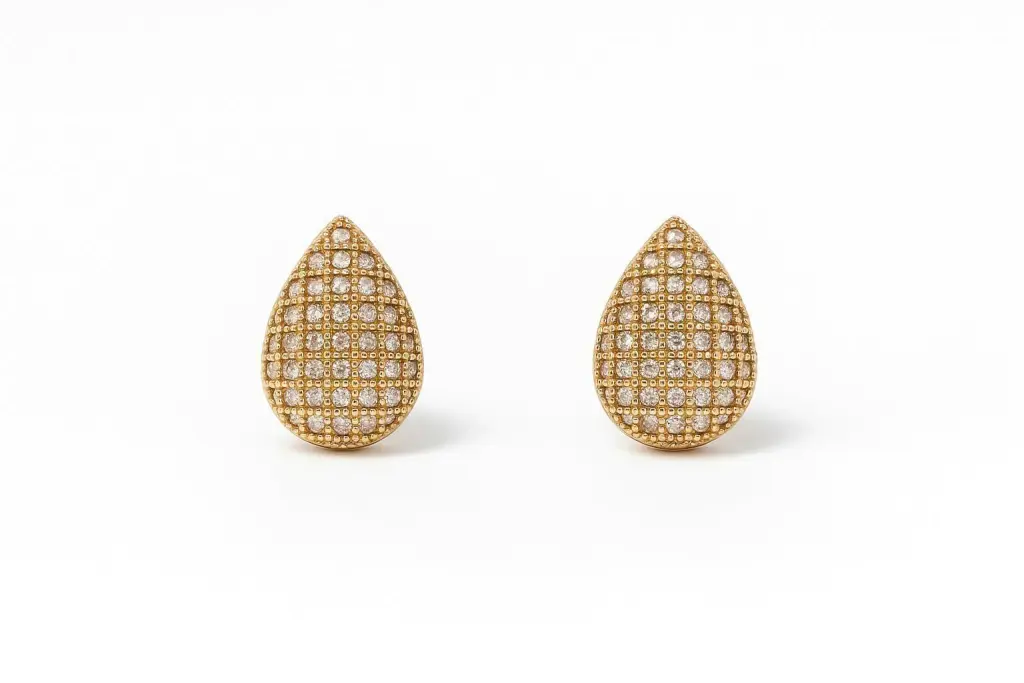 Brinco gota, cravejado