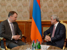 Նախագահ Սերժ Սարգսյանն ընդունել է Հարավային Կովկասի և Վրաստանի ճգնաժամի հարցերով ԵՄ հատուկ ներկայացո