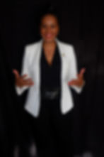 SOPHIA TALKING IN BLACK AND WHITE OUTFIT 2.jpg