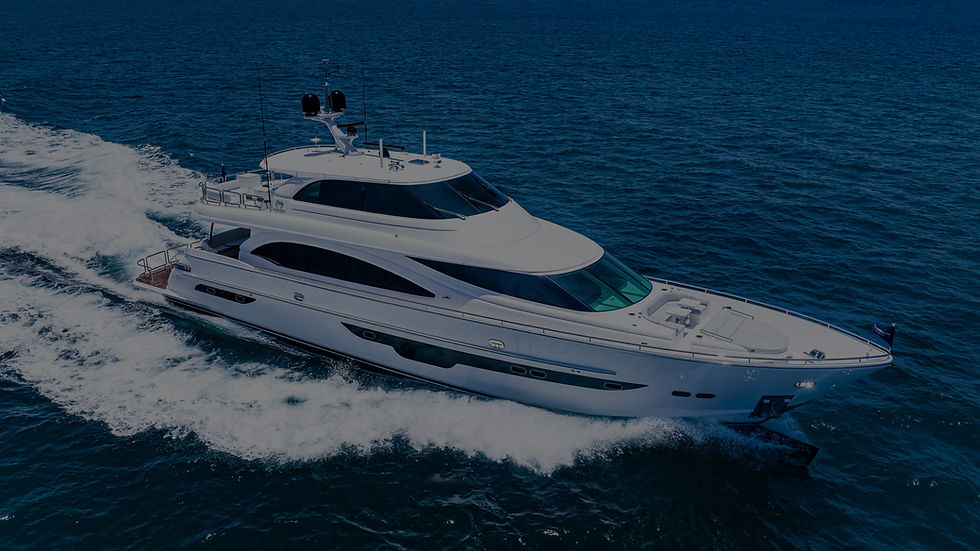 Luxury Yacht cruising ocean waves