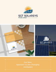 Sgt Solarsys Private Limited Logo Design, Chennai, Tamil Nadu with logo made by using icon of sun and solar panel.