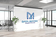 Logo design for Data Matrix Expert Pvt Ltd, Mohali, Punjab with letter M decorated with the IC circuit to create theme of IT software industry logo design.